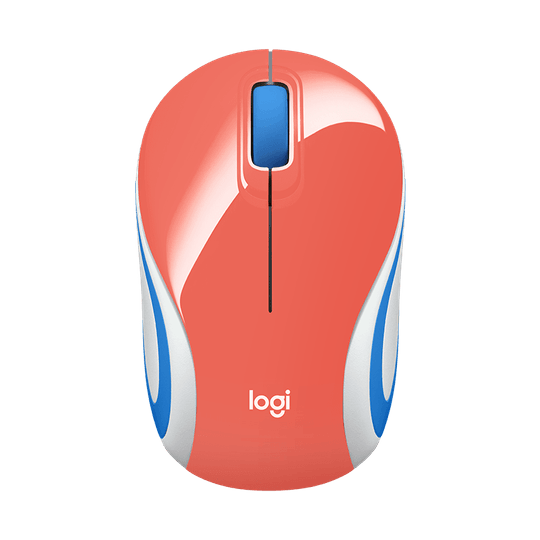 Mini Mouse Sem Fio Logitech M187 Coral - 910-005362