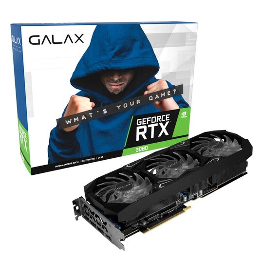 Placa de Video Galax Geforce RTX 3080 SG 1 Click OC LHR 10GB - GDDR6X - 320 Bits - 38NWM3MD99RG