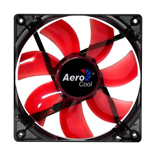 Cooler FAN Aerocool 120mm LED Vermelho - EN51363