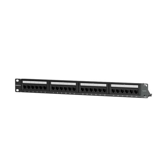 Patch Panel Intelbras Impact Giga PP624 Cat6 24 portas