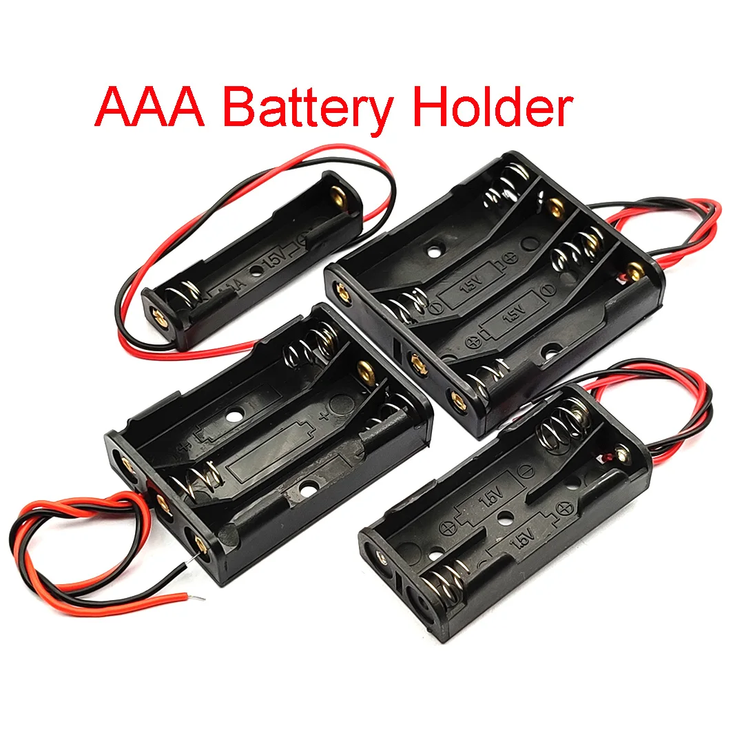 Caixa de bateria Aaa com 1/2/3/4 slots, suporte da bateria, com 1, 2, 3 ou 4 slots, frete grátis
