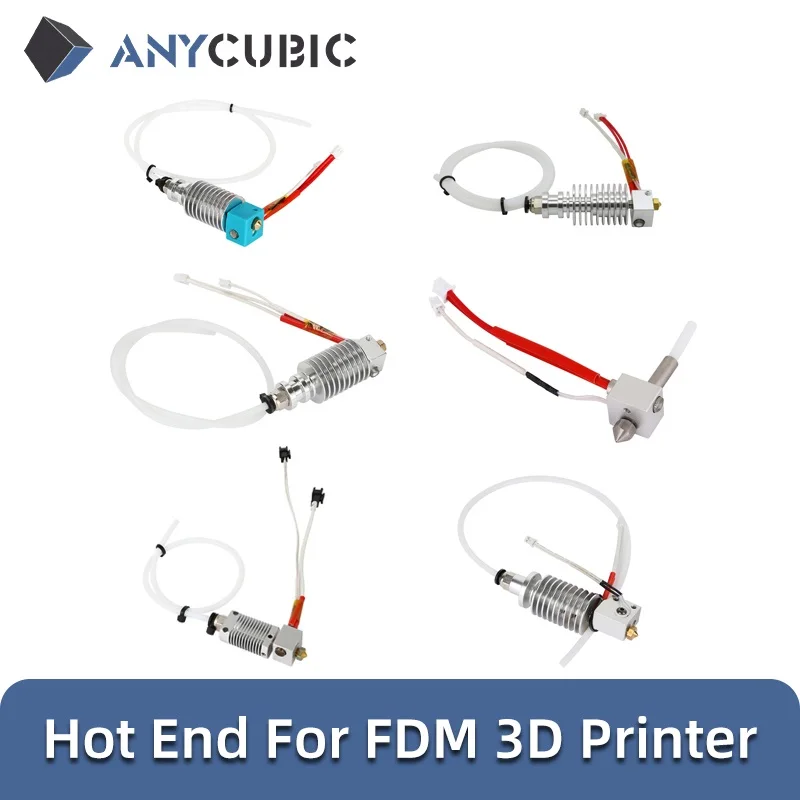 Cabeça de impressão ANYCUBIC Hot End para Mega S, Mega X, Mega Zero 2.0, Chiron, 4Max Pro 2.0, Vyper FDM Acessórios de peças de impressora 3D
