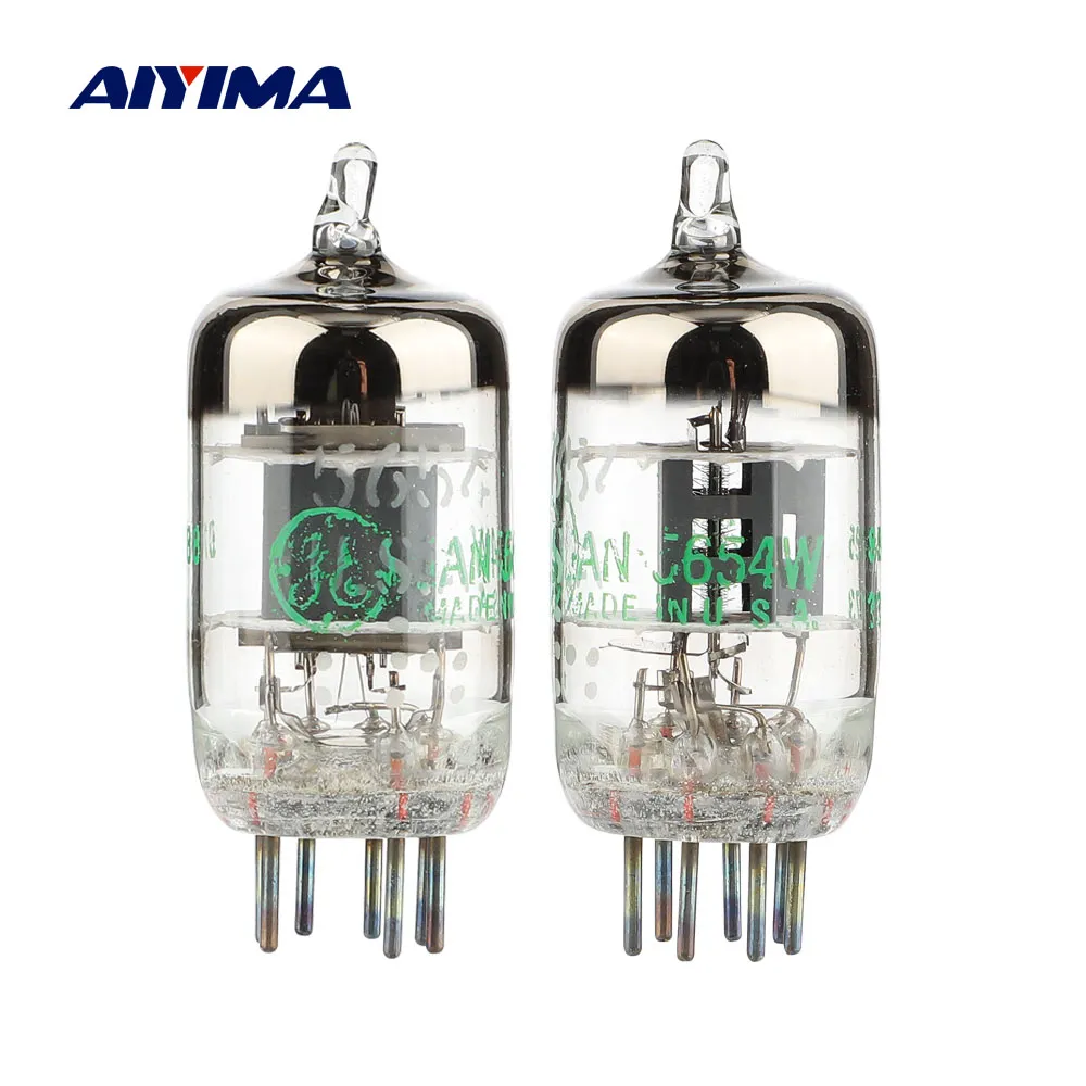 Aiyima 2pcs ge 5654w ge5654 eletrônico tubo de vácuo válvula de vácuo tubo de atualização para 6j1 6m1 6ak5 6j1p ef95 emparelhamento amplificadores de áudio