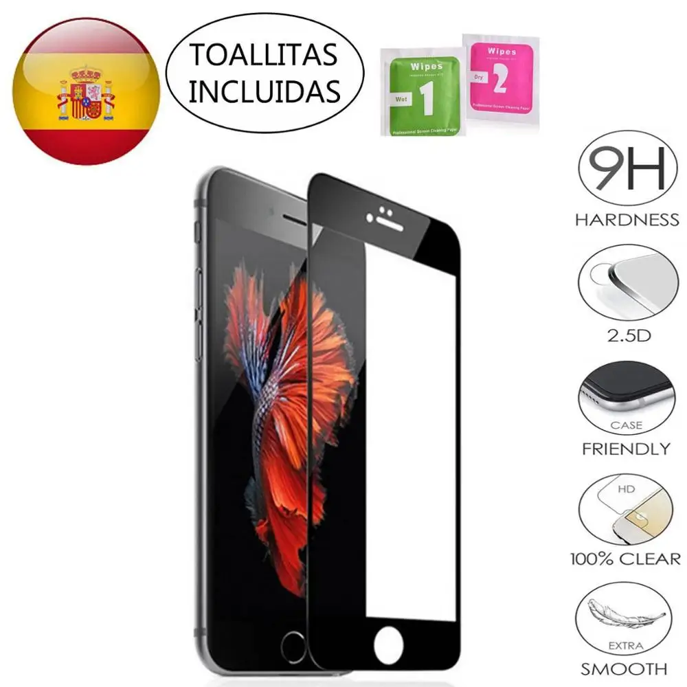 Protetor de tela de vidro temperado para iphone 5 5S 5c se 6s 7 8 11 x l x xs x xi 12 13 14 pro 12 13 14 mini 12 13 14 pro max preto