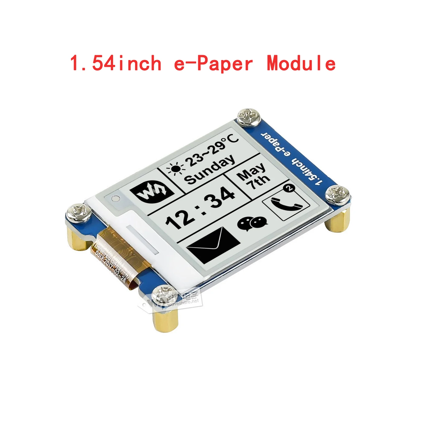 Kit de módulo de tela de exibição de papel eletrônico spi e-ink epeaper 1.54 polegadas para arduino rpi raspberry pi zero 2 w wh 2w 3b plus 3 modelo b 4 4b 5