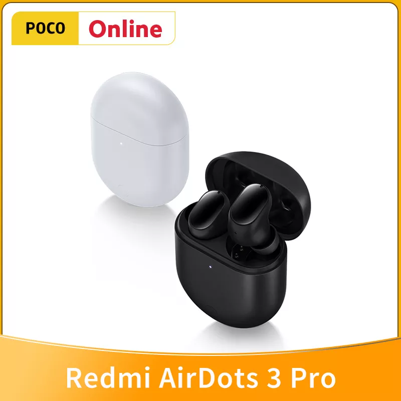 Xiaomi-Redmi Buds 3 Pro, Fones de ouvido TWS Bluetooth 5.2, Fone de ouvido sem fio 35dB, Airdots de dispositivo duplo ANC, versão global