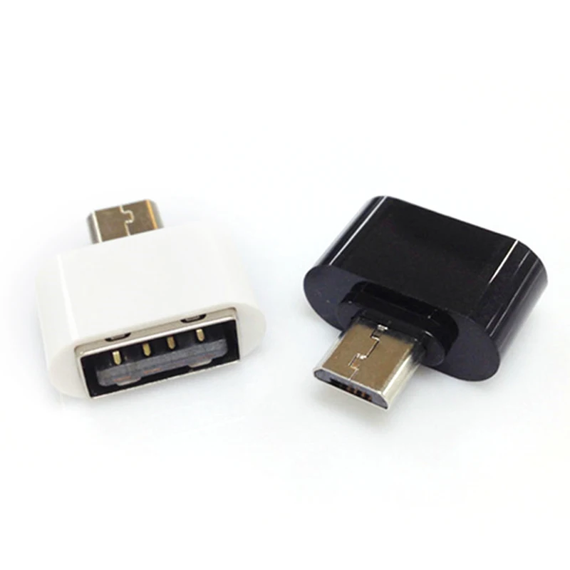 Mini cabo otg adaptador usb otg, conversor micro usb para usb para tablet pc android 2 peças