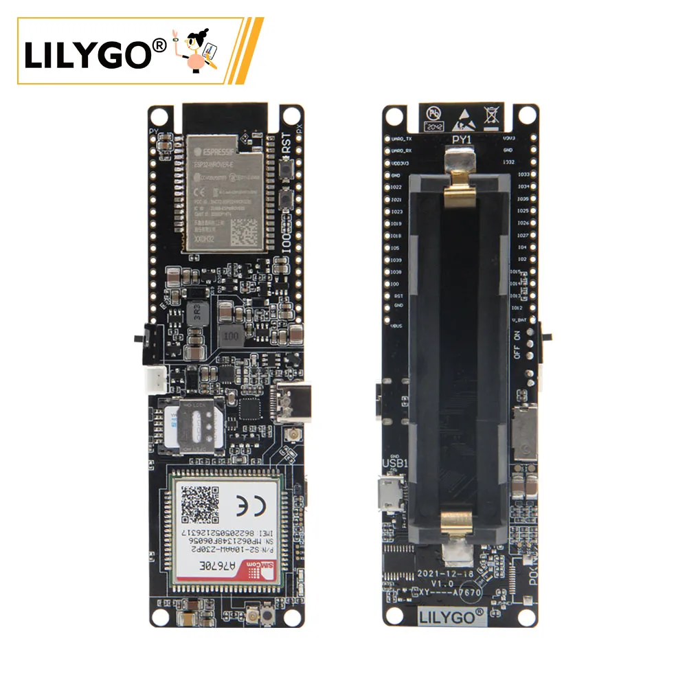 LILYGO® TTGO T-A7670G/E/SA R2 4G placa de desenvolvimento lte cat1 módulo sim esp32 apoio gsm/gprs/borda tf cartão a7670g a7670e a7670sa