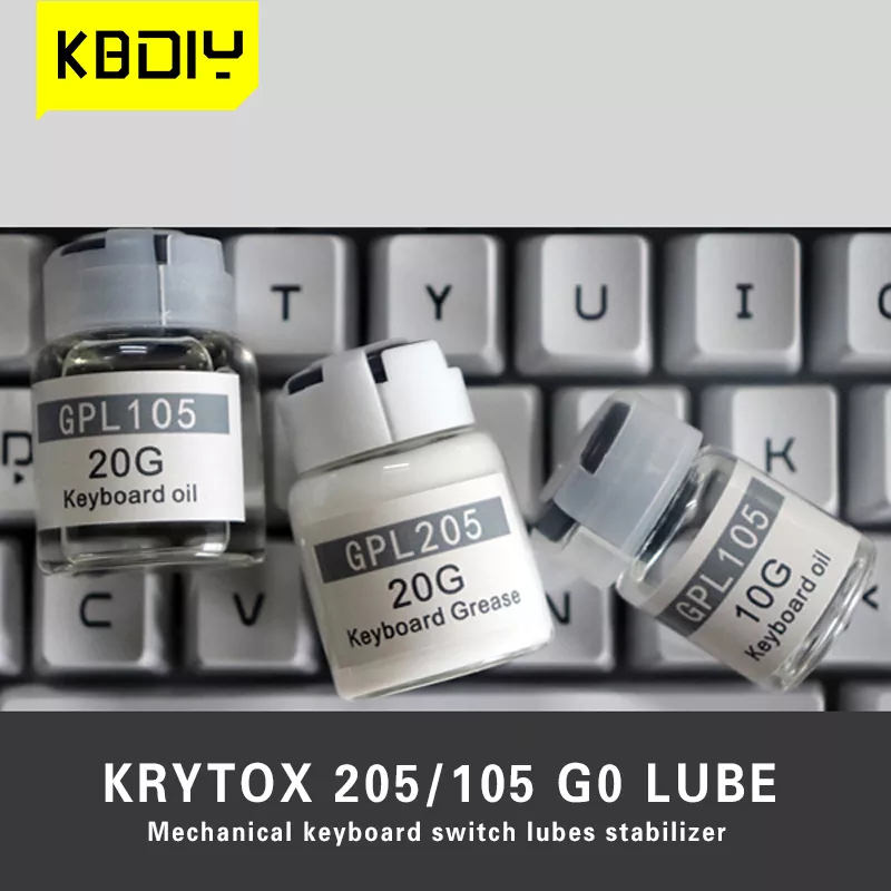 KBDiy-Teclado Mecânico Keycaps, interruptores lubrificantes, óleo de graxa, lubrificante estabilizador, GPL105, 205, DIY, GK61 Anne Pro 2, TM680