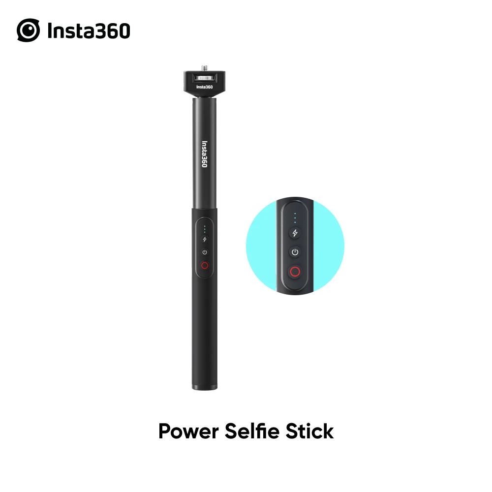 Vara de selfie de potência insta360, totalmente invisível em 360 para ONE X2