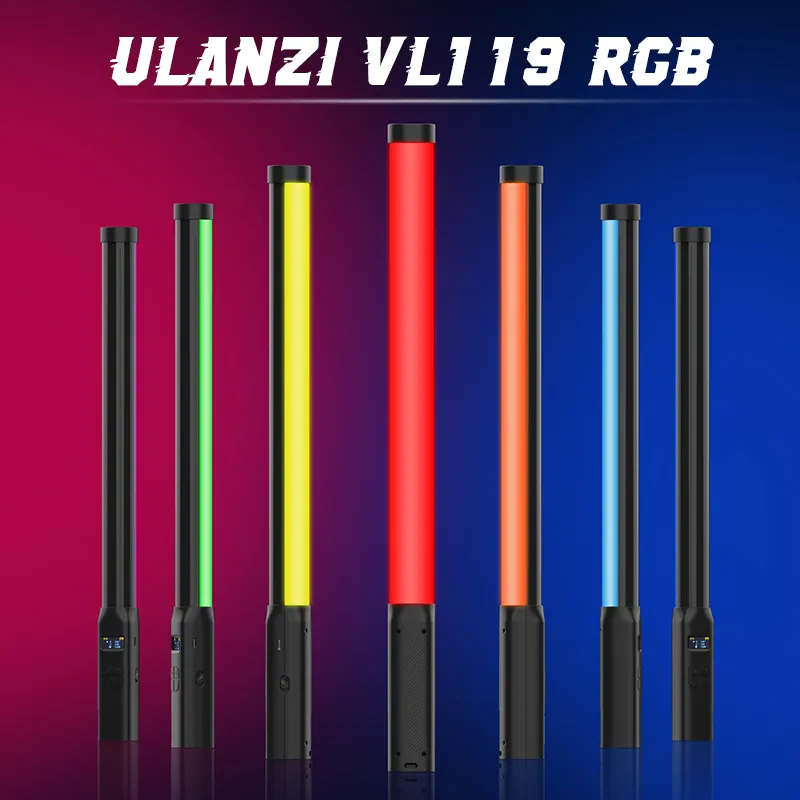 Ulanzi Handheld RGB Luz Colorida Stick, Varinha De Luz LED, CRI 95 + 2500K-9000K, Lâmpada De Estúdio De Fotografia, VL119, 19.68