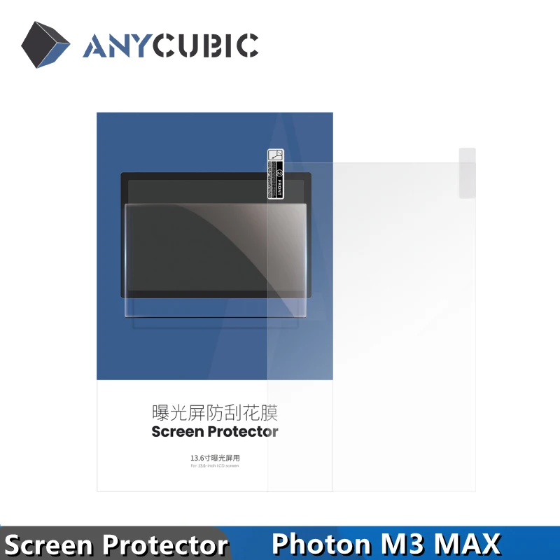 ANYCUBIC-Protetor de Tela Original para Photon M3 MAX, Acessórios Impressora 3D, Peças da impressora, 3D Impresso Parte, 5pcs por lote