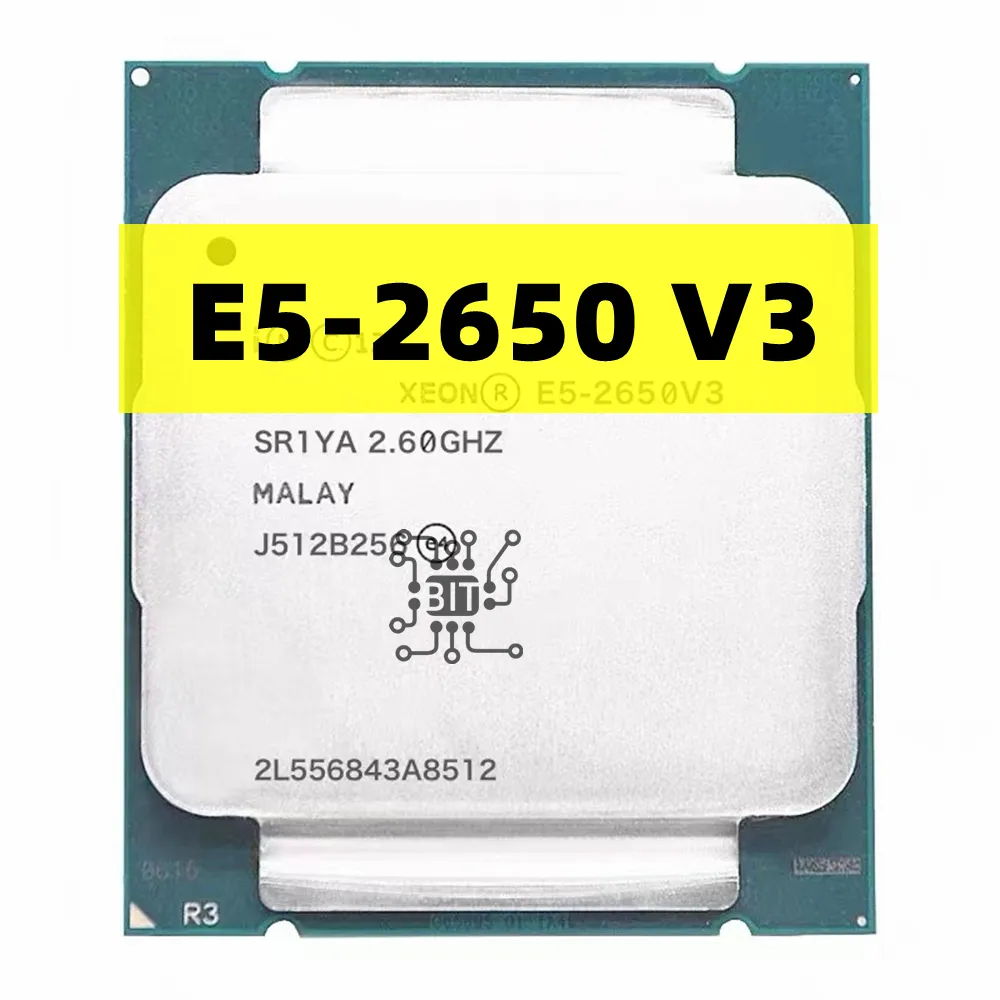 Usado Xeon E5 2650 V3 Processador SR1YA 2.3Ghz 10 Núcleo 105W Soquete LGA 2011-3 CPU E5 2650V3 CPU Frete Grátis