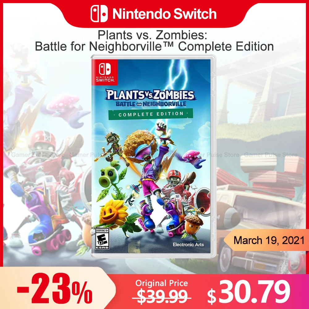 Plants vs Zombies Battle for Neighborville Edição Completa Jogo Nintendo Switch, Cartão de jogo físico 100% original, Ofertas