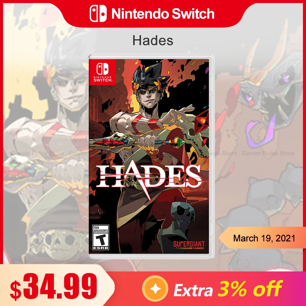 Hades Jogos Nintendo Switch Games Deals 100% original oficial física jogo cartão de ação aventura e rpg gênero para switch oled lite