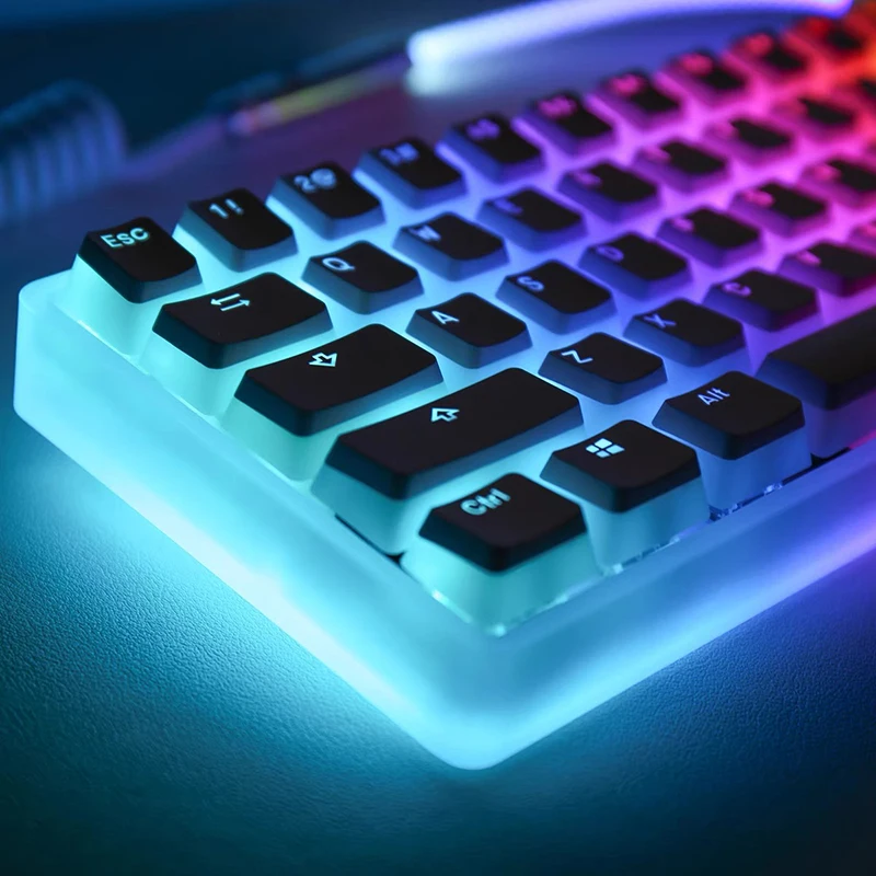 129 chaves pudim keycaps oem perfil pbt duplo tiro keycap para mx interruptor mecânico teclado iso layout rgb backlit chave tampões