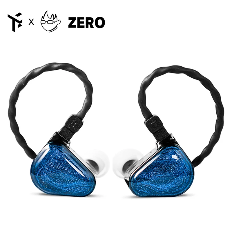 TRUTHEAR x Crinacle ZERO Fone de ouvido com drivers dinâmicos duplos Fone de ouvido intra-auricular com cabo de 0,78 2 pinos