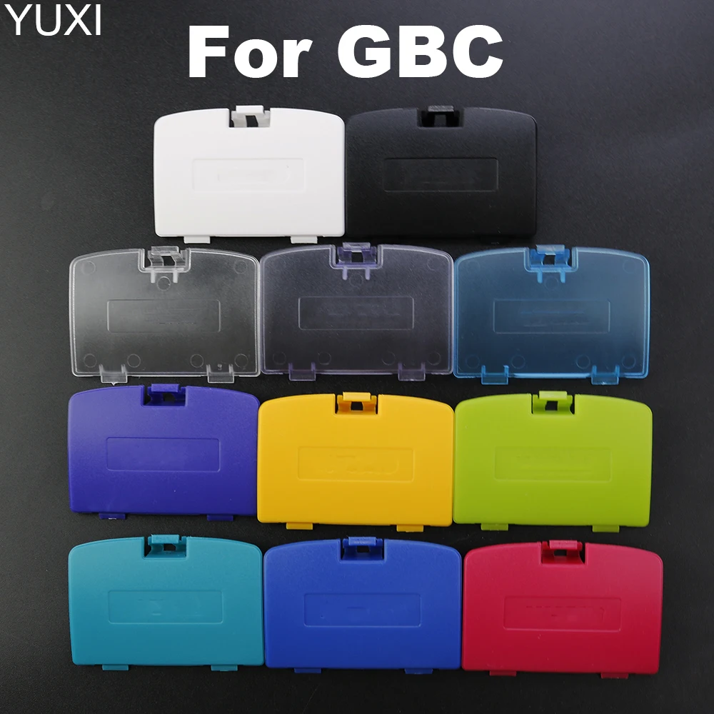 Yuxi 1 peça para gameboy cor para gbc tampa da bateria substituição da porta para gbc capa da porta traseira
