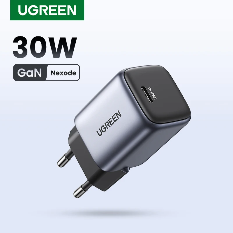 Ugreen nemode gan 30w carregador rápido para iphone 14 13 usb c carregador para ipad pro, para samsung, para xiaomi pd carregador