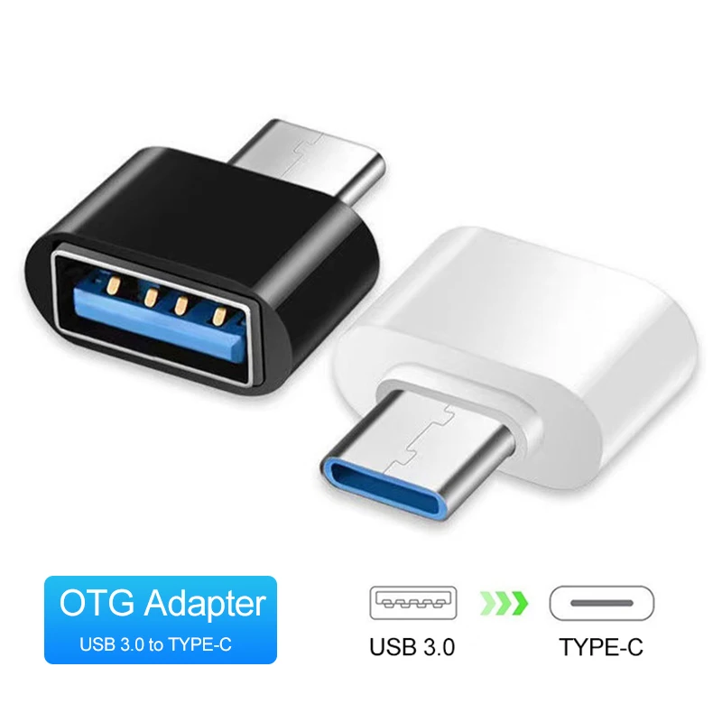 USB 3.0 para Tipo C Adaptador, Conversor Portátil, Adaptadores de Celular, Conector, OTG, Macbook, Xiaomi, Samsung