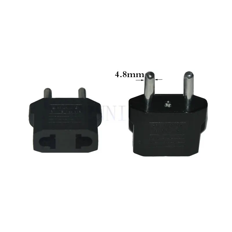 Pequeno CN AU Power Plug Adapter, EUA para UE KR RUS 4.0mm 4.8mm AC Converter, Adaptador de viagem para Coréia Rússia Indonésia Europeu