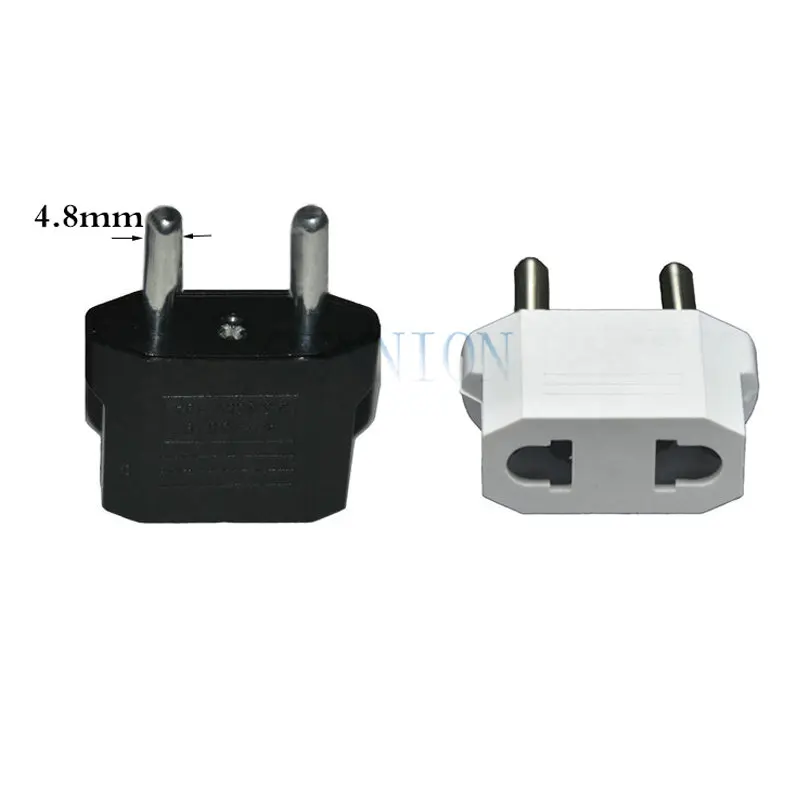 Mini cn au eua para kr ue ua 4.8mm ac adaptador de tomada de alimentação conversor adaptador de viagem para coreia ucrânia europa