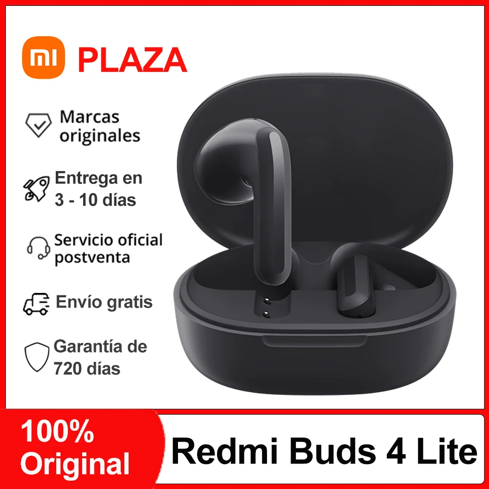 Xiaomi redmi buds 4 lite fone de ouvido bluetooth, bt 5.3 cancelamento de ruído ativo tws sem fio 20 horas de vida da bateria 12mm bobina dinâmica, Versão Global