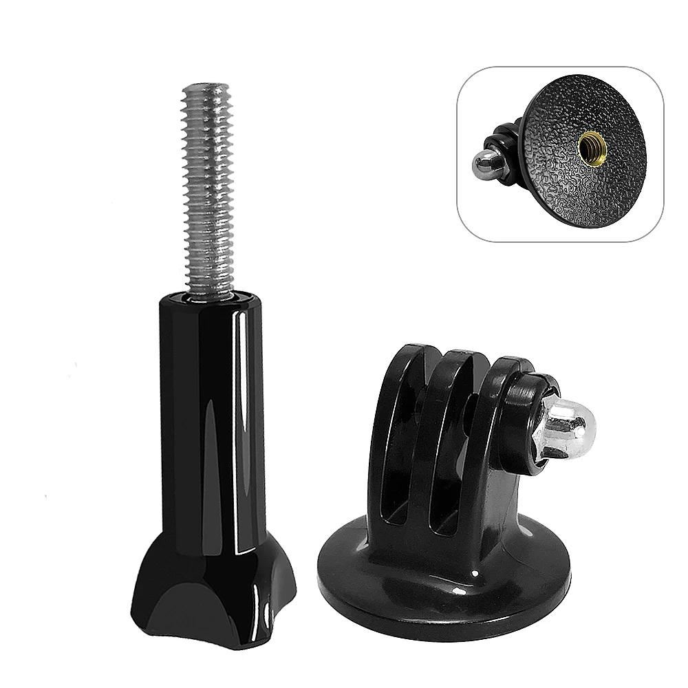 Wholesale Acessórios gopro hero 10 9 8 7 6 5 adaptador preto conversor de montagem monopé tripé titular caso adaptador para go pro yi ação câmera