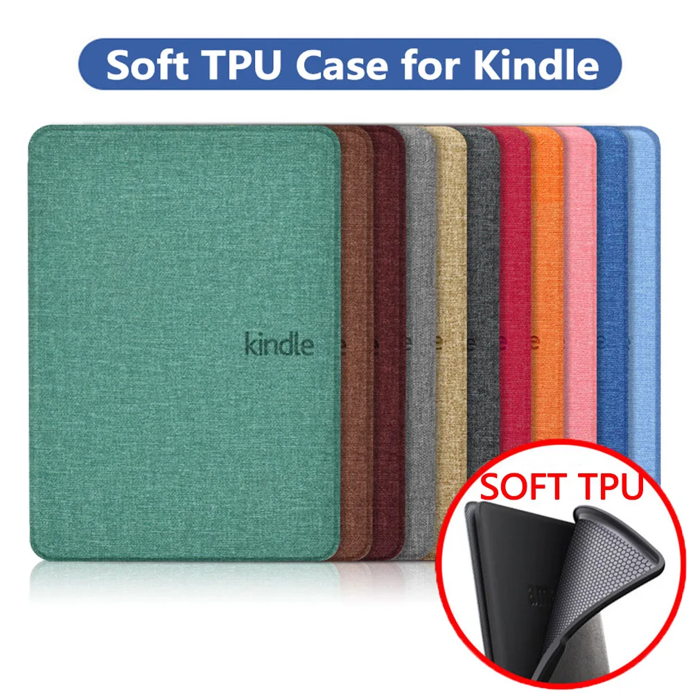 Capa TPU Macia para Kindle Paperwhite, Capa Bolsa, 11ª Geração, 2019, 2018, 2016, 1, 2, 3, 4, 5, 6, 7, 8, 9, 10th, 11ª Geração, 6, 6.8