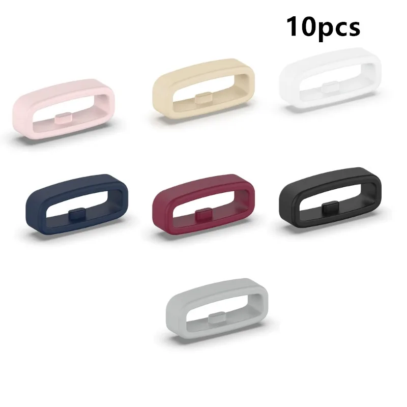 10pcs Pulseira De Relógio De Borracha Keeper Loop Titular De Segurança Anel Retentor 18mm 20mm 22mm Para Samsung Garmin Xiaomi Huawei Amazfit