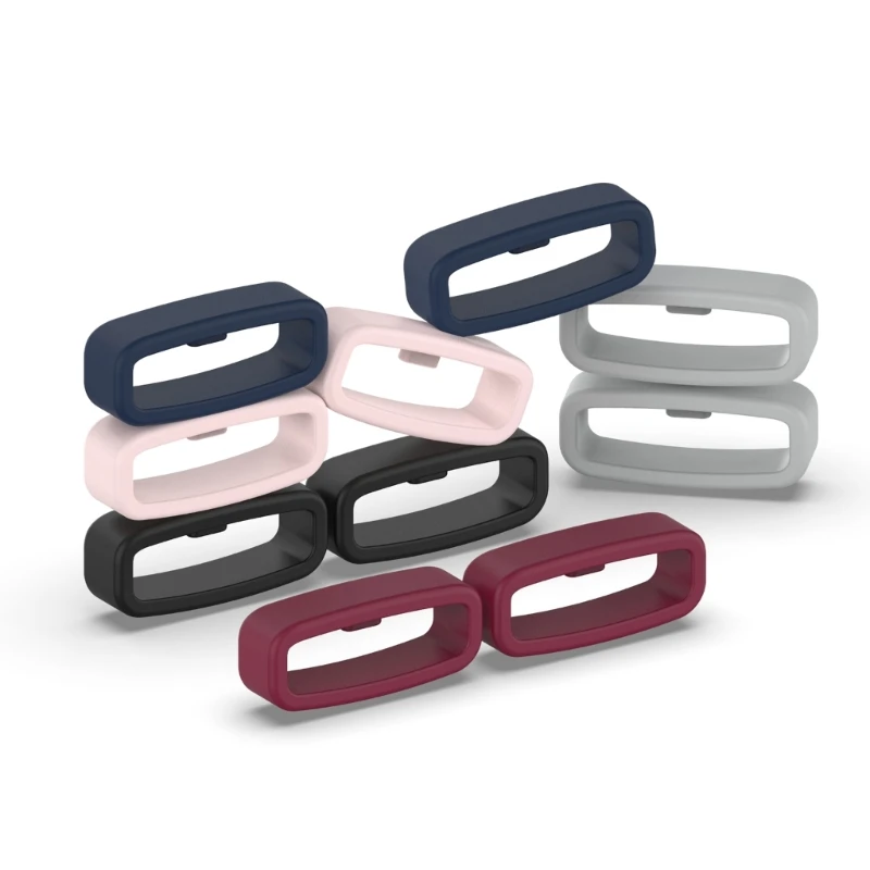 Silicone Smartwatch Strap Retainer Ring, Wristband Keeper, Suporte de substituição, Fixador, 18mm, 20mm, 22mm, 10Pcs