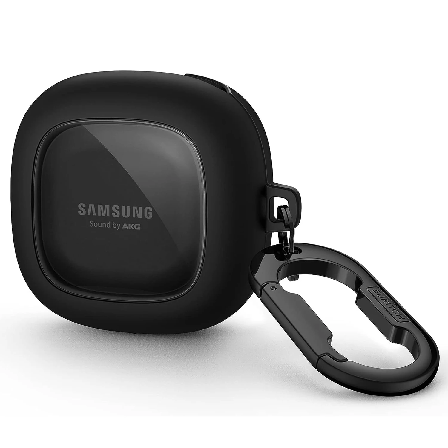 Estojo rígido transparente fino e elegante com mosquetão, Samsung Galaxy Buds 2 Pro, Buds Pro, Buds 2, Buds FE