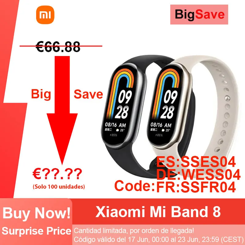 Xiaomi Mi Banda 8 Pulseira Inteligente 7 Cor Tela AMOLED Bluetooth 5.1 Oxigênio no Sangue Traker Fitness 150 + Modos Esportivos
