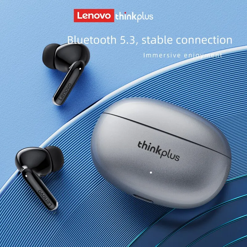 Lenovo-XT88 TWS Fones De Ouvido Sem Fio, Bluetooth 5.3, Microfone Duplo, Estéreo, Redução de Ruído, Bass, HIFI, Controle De Toque, Fones De Ouvido, Original