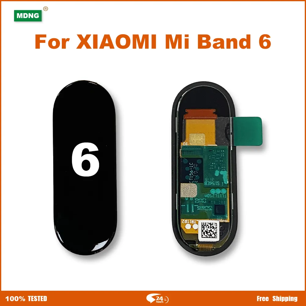 Amoled lcd touch screen para xiaomi mi band 6, peça de reposição