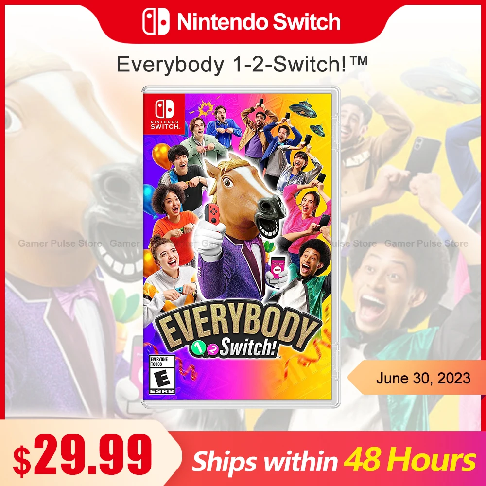 Everybody 1-2-Switch! jogos nintendo switch, 100% Original Cartão de Jogo Físico para Nintendo Switch OLED Lite, Característica do partido, Ofertas