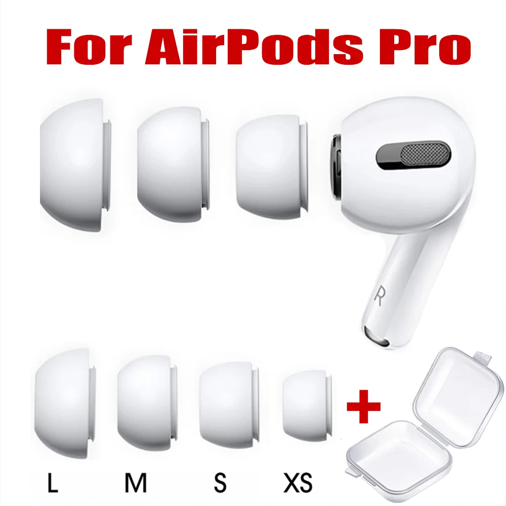 Silicone Fone de ouvido Dica para Apple AirPods Pro, antiderrapante substituição Earbuds, acessórios de ouvido macio, 1 a 3 pares