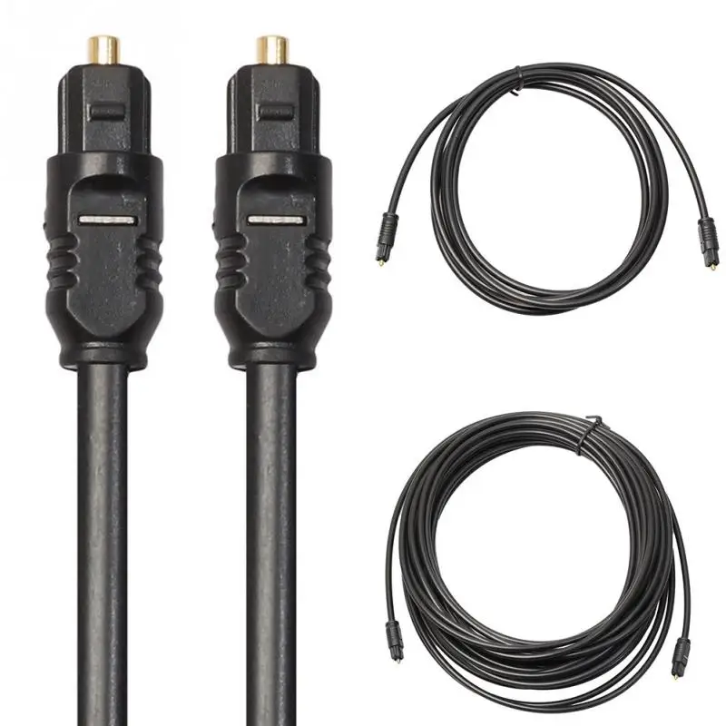 Para toslink cabo de áudio óptico digital banhado a ouro 1m 1.5m 2m 3 / 5m 10m 15m 20m spdif md dvd cabo banhado a ouro de alta qualidade