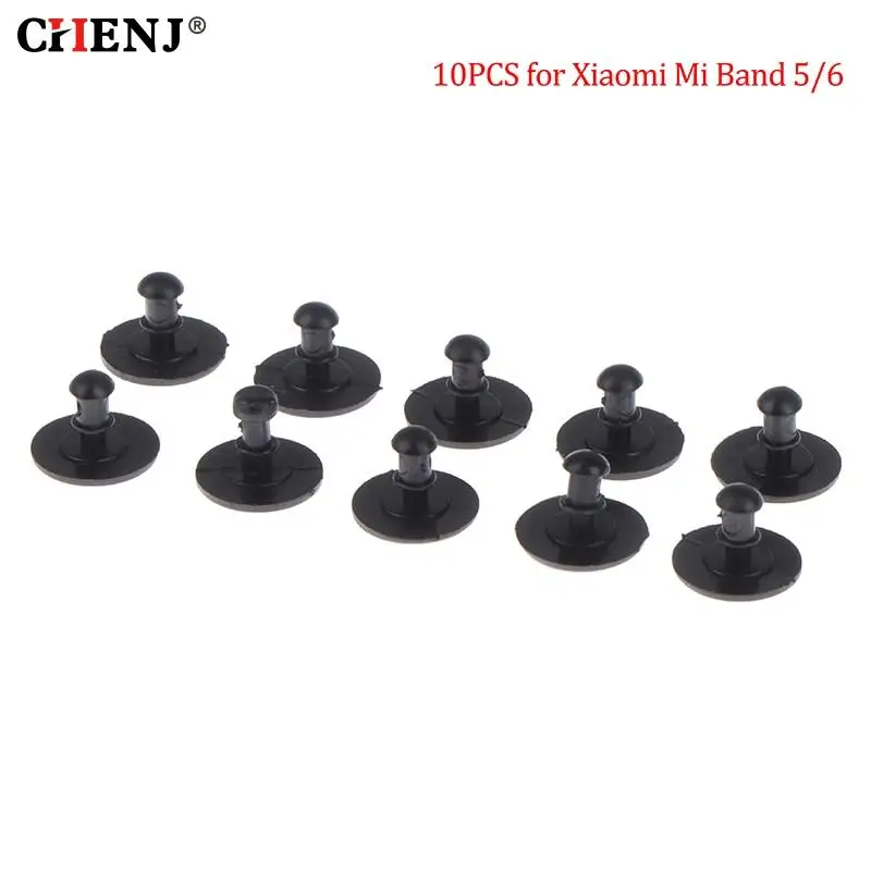 Fivela de plástico para banda mi, pulseira para pulseira xiaomi, substituição pico, 6, 5 botão, 4, 3, acessórios smart watch, 10pcs