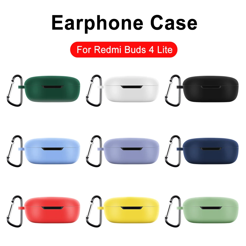 Capa de silicone para Redmi Buds 4 Lite Protetor de fone de ouvido Capa de fone de ouvido sem fio