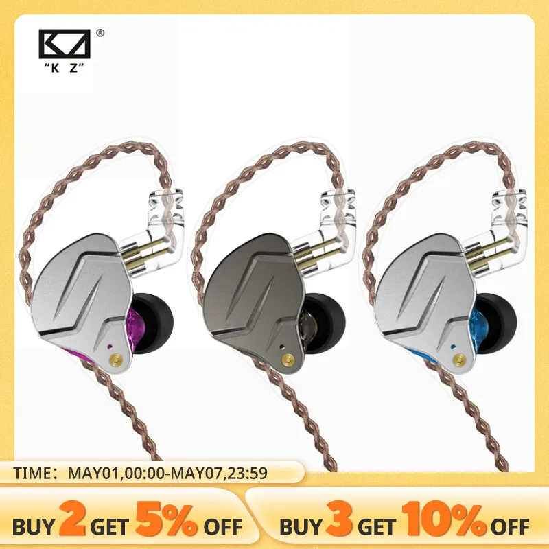 KZ ZSN PRO 1BA 1DD Híbrido Drive In Ear Fones De Ouvido HIFI Metal Bass Earbud Esporte Música Headset Substituível