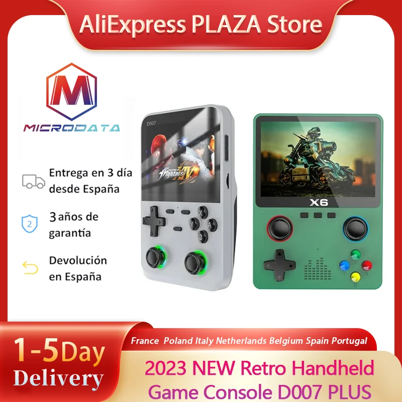 Mini Handheld Game Player, X6, Tela IPS de 3,5 