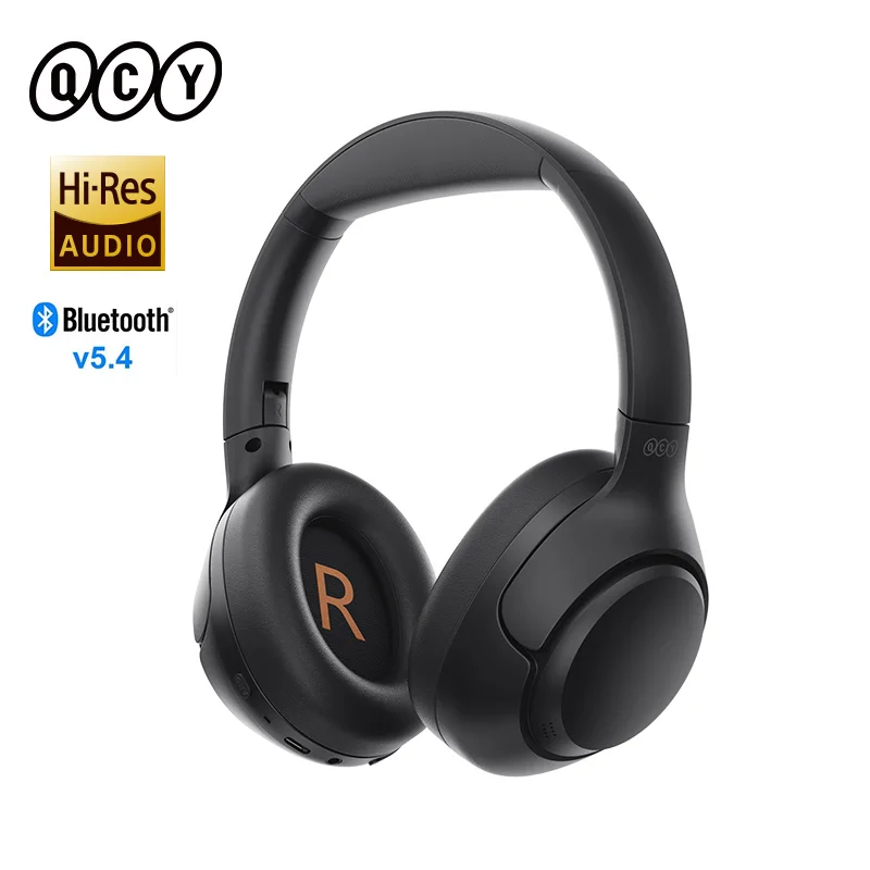 QCY-H3 ANC Auscultadores sem fios, híbrido Active Noise Cancelamento Headset, Bluetooth 5.4, Hi-Res Audio Earphones, 60H Playtime, 43dB