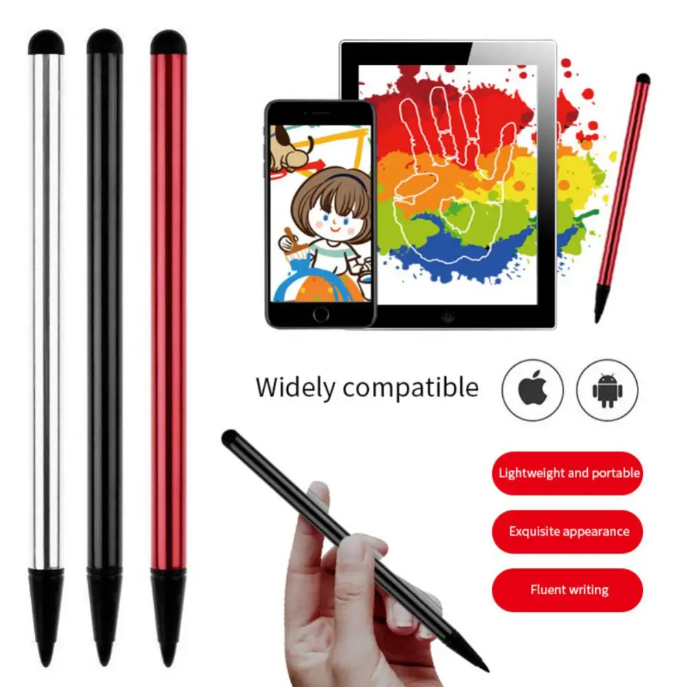 Caneta Stylus Universal Touch Screen, 2 em 1 Caneta Capacitiva para Tablet, Telefone Móvel, Alta Qualidade