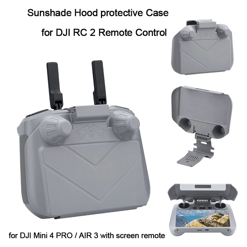 Protetor de Tela Shell para DJI Air, Controle Remoto Sun Hood, Capa Sombrinha, RC 2 Drone Acessórios, Mini 4 Pro, RC2, 2 em 1, 2