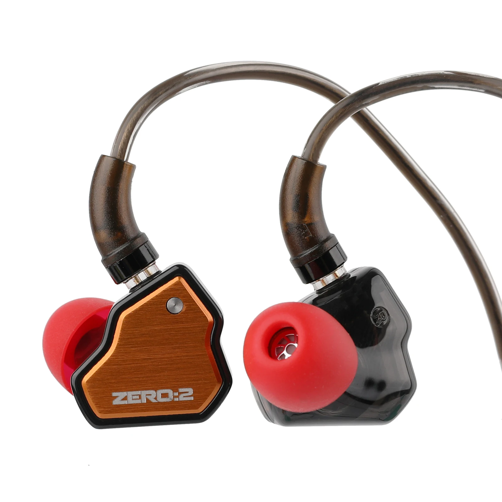 7Hz x Crinacle Zero: 2 Atualizado 10mm Driver Dinâmico IEM Fones de ouvido com fio Fones de ouvido para jogos com cabo OFC IEM para músico