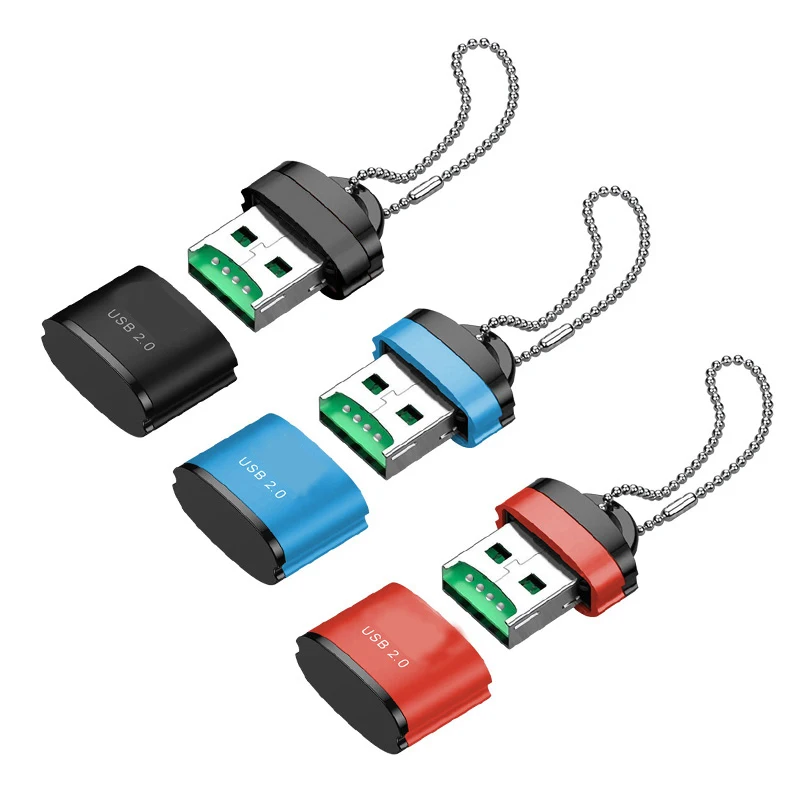 Leitor de Cartão Inteligente para Macbook, USB 2.0 para SD, Cartão de Memória TF, Adaptador USB C Flash Drive, 2TB, Acessórios Laptop