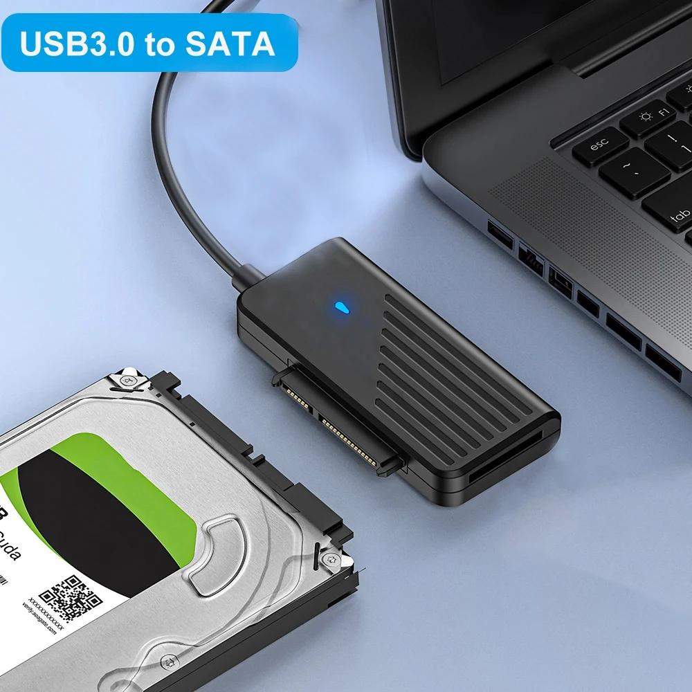 USB para cabo conversor adaptador SATA, 3.0, 2.0 para conversor SATA, 2.5 Polegada, SSD, HDD, disco rígido, acessórios externos