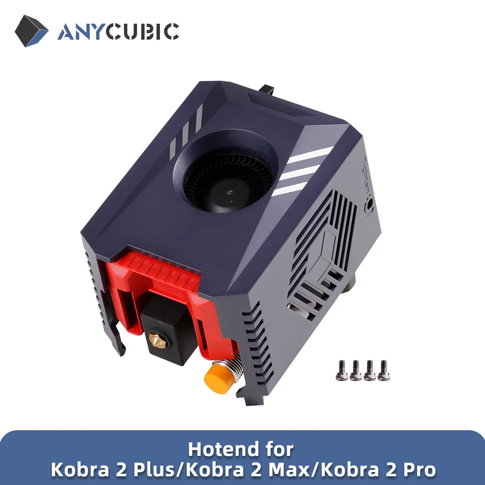 ANYCUBIC-FDM Cabeça da impressora 3D, acessório de impressão original para Kobra 2 Plus, Kobra 2 Max, Kobra 2 Pro