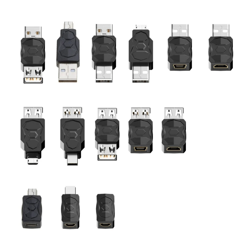 Usb microusb/mini usb macho fêmea conversor adaptador adaptadores mudança usb